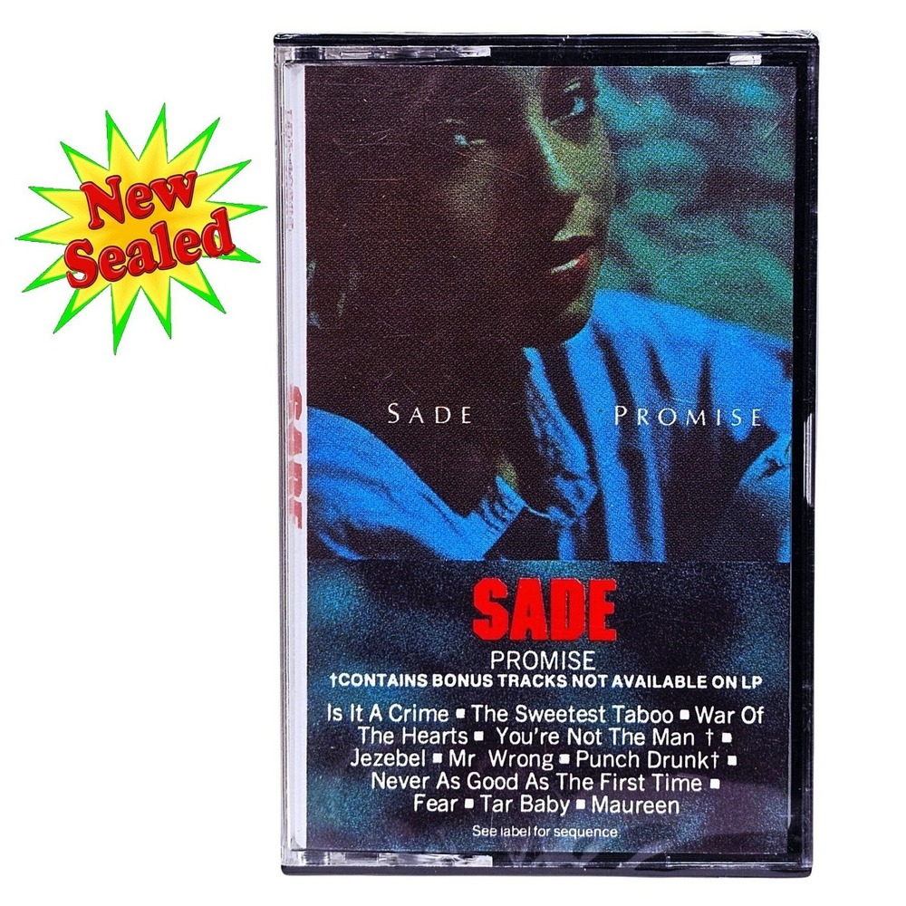 Sade Promise Cassette Tape 1985 Portrait Smooth Jazz Soul NWT‎